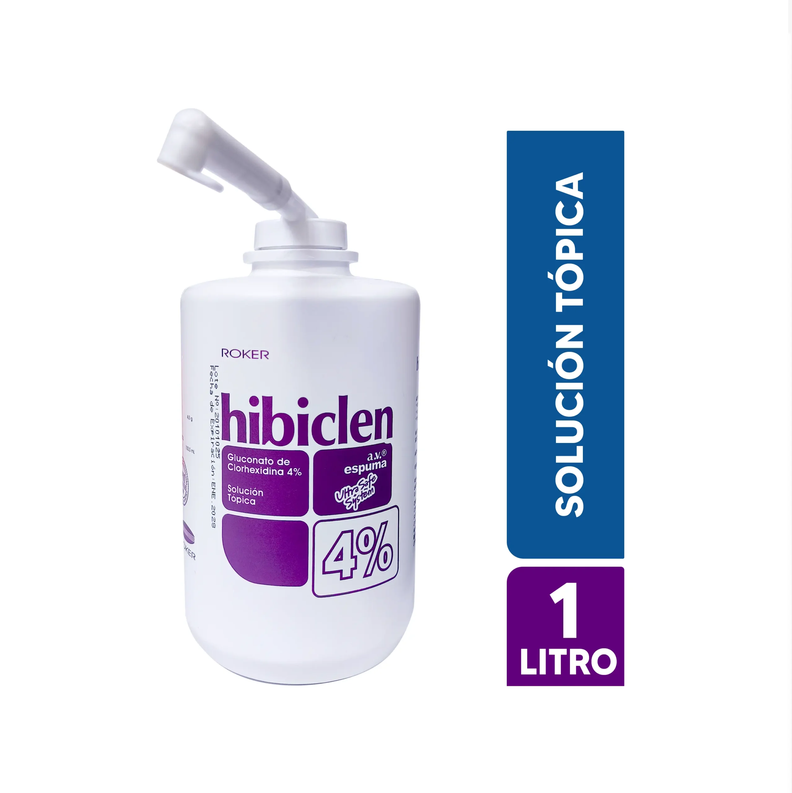 HIBICLEN (CLORHEXIDINA) ESPUMA 4% FRASCO X 1000 ML  ROKER