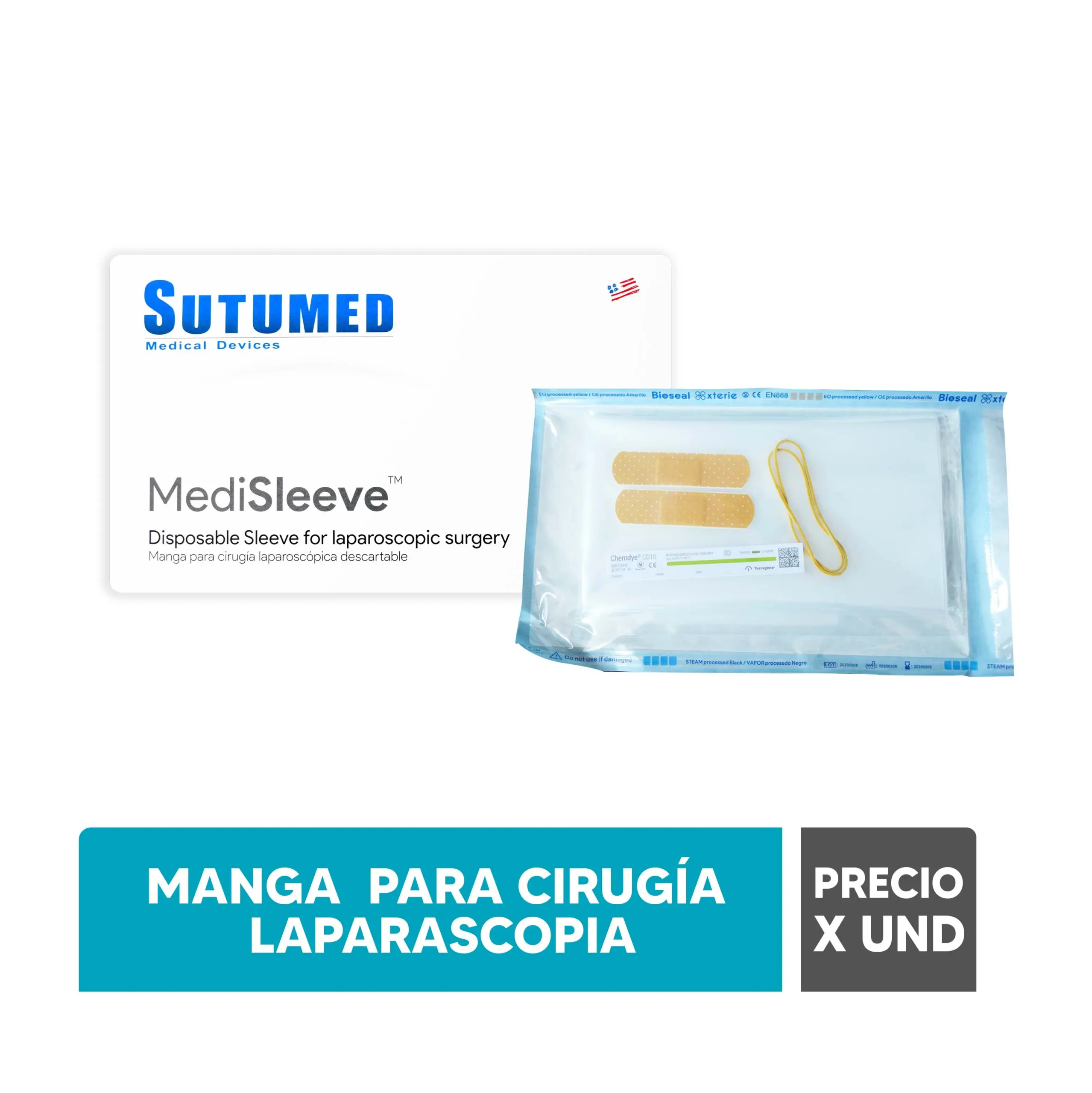 MANGA PARA CIRUGÍA LAPARASCÓPICA  UNILENE