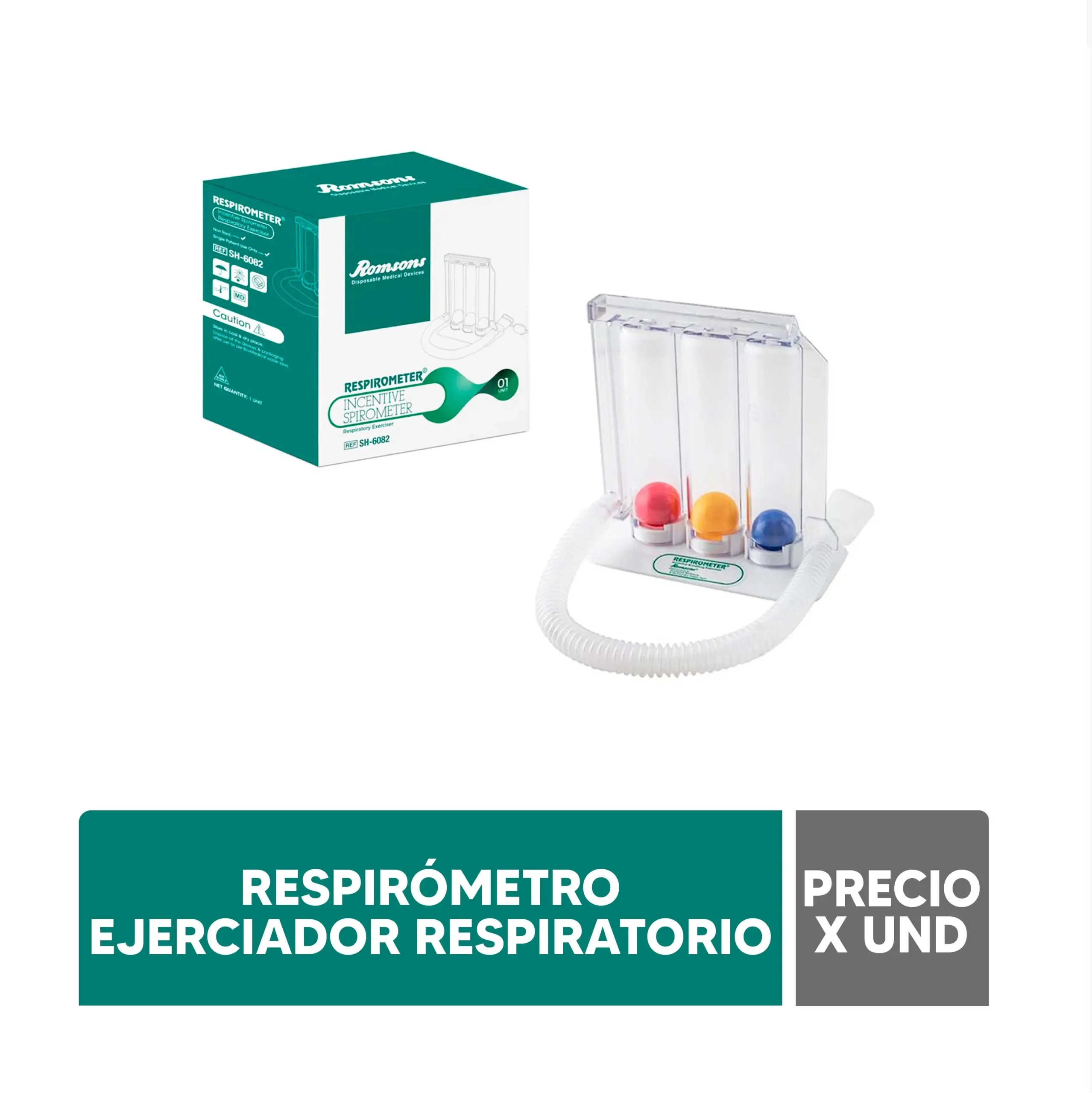 RESPIROMETRO  PARA EJERCICIOS RESPIRATORIO  ROMSONG