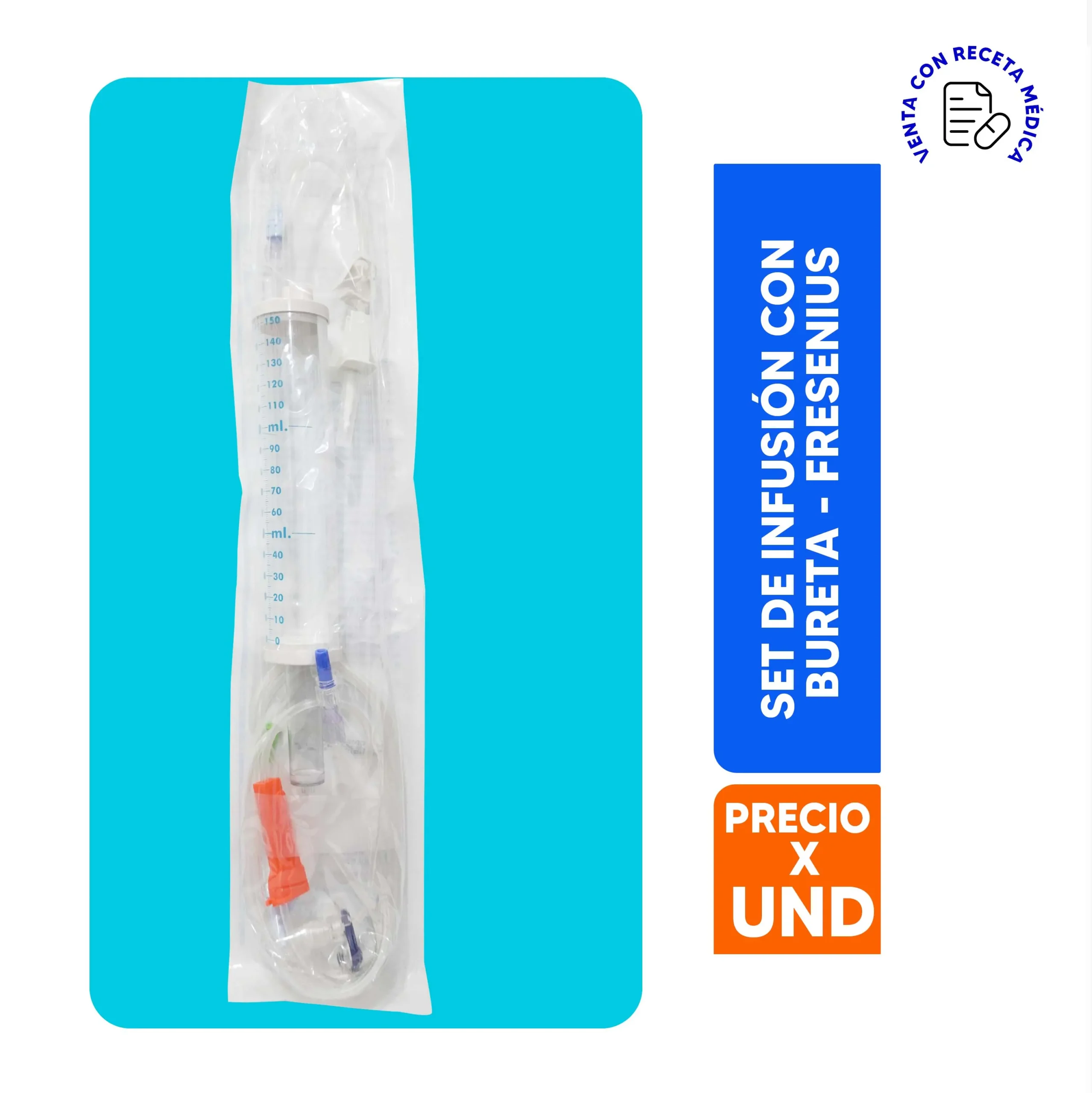 SET DE INFUSION CON BURETA  FRESENIUS