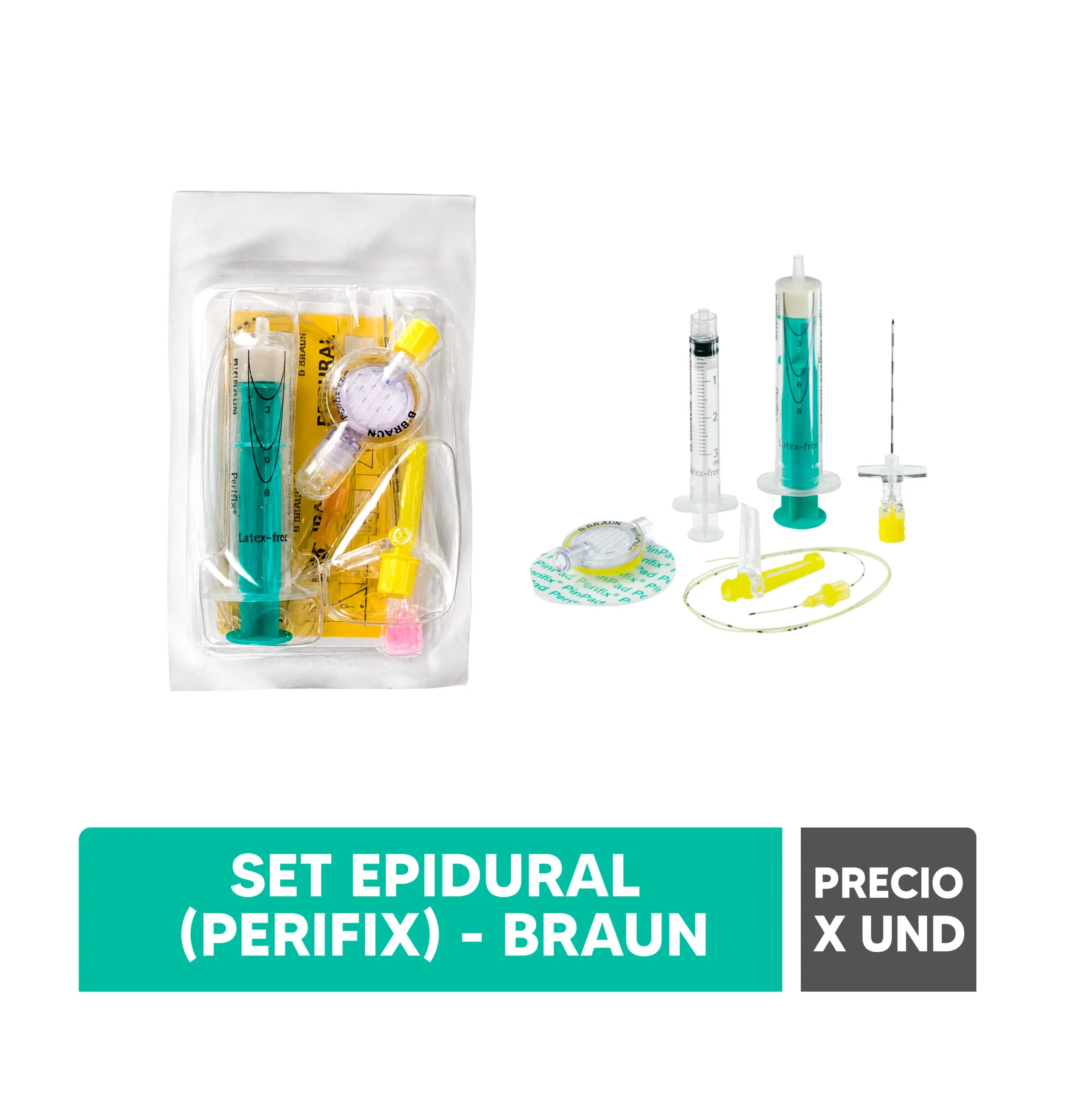 SET EPIDURAL (PERIFIX)  BRAUN  PRECIO X UNIDAD