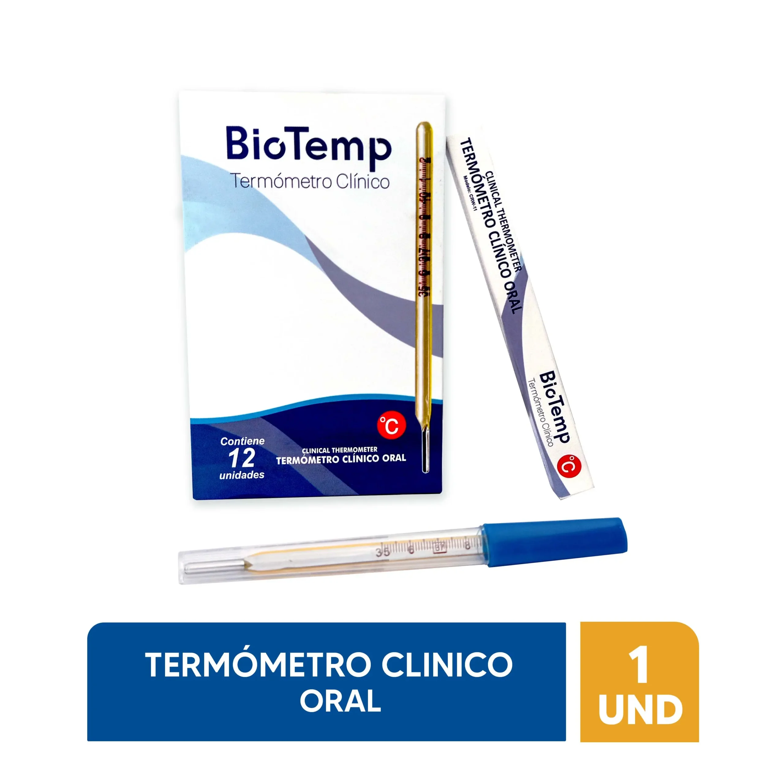 Termómetro Clínico Oral Bio Temp | Precisión y calidad Perú