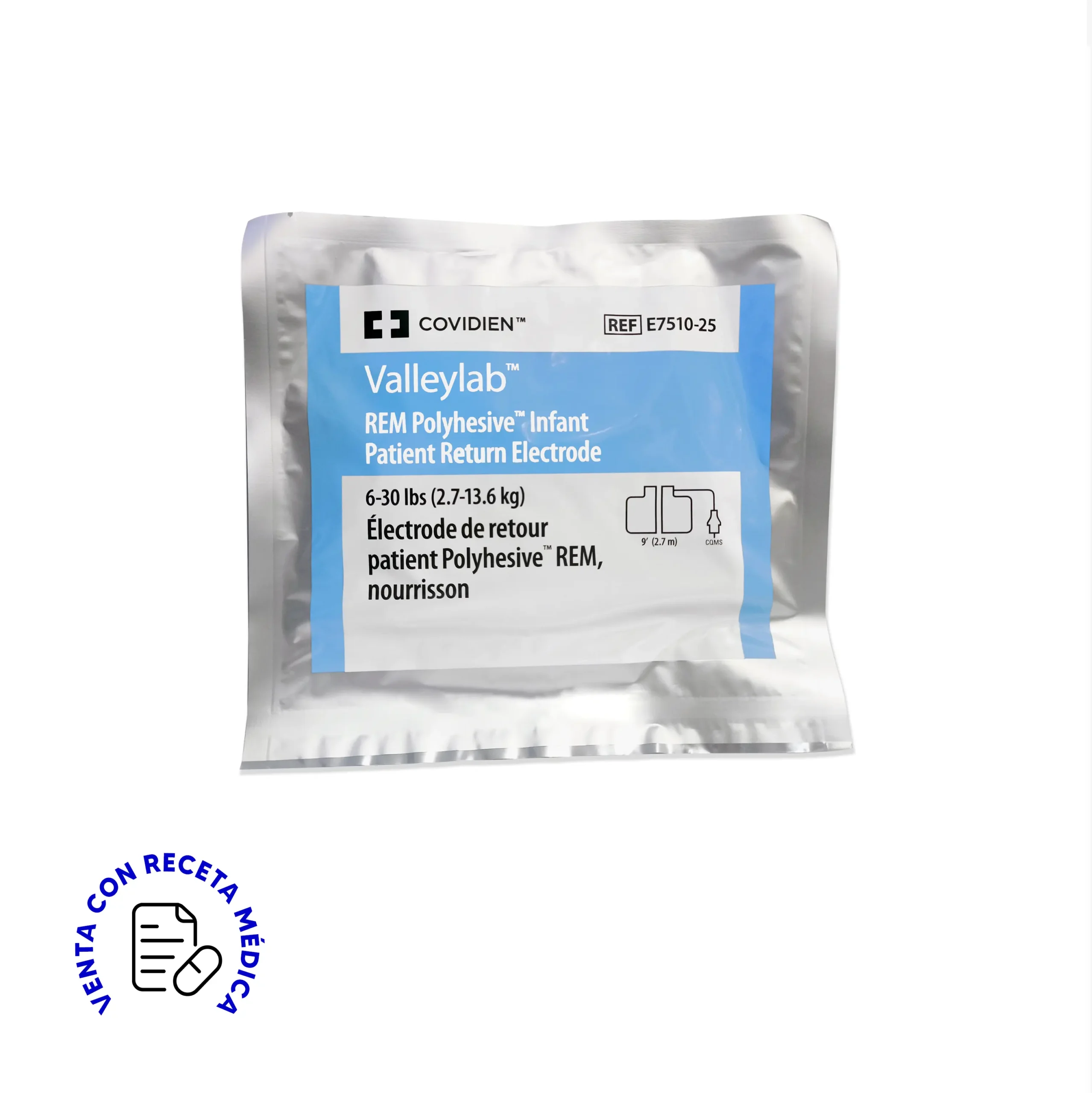 Valleylab™ Placa Retorno Paciente Pediátrico 4.6m | COVIDIEN