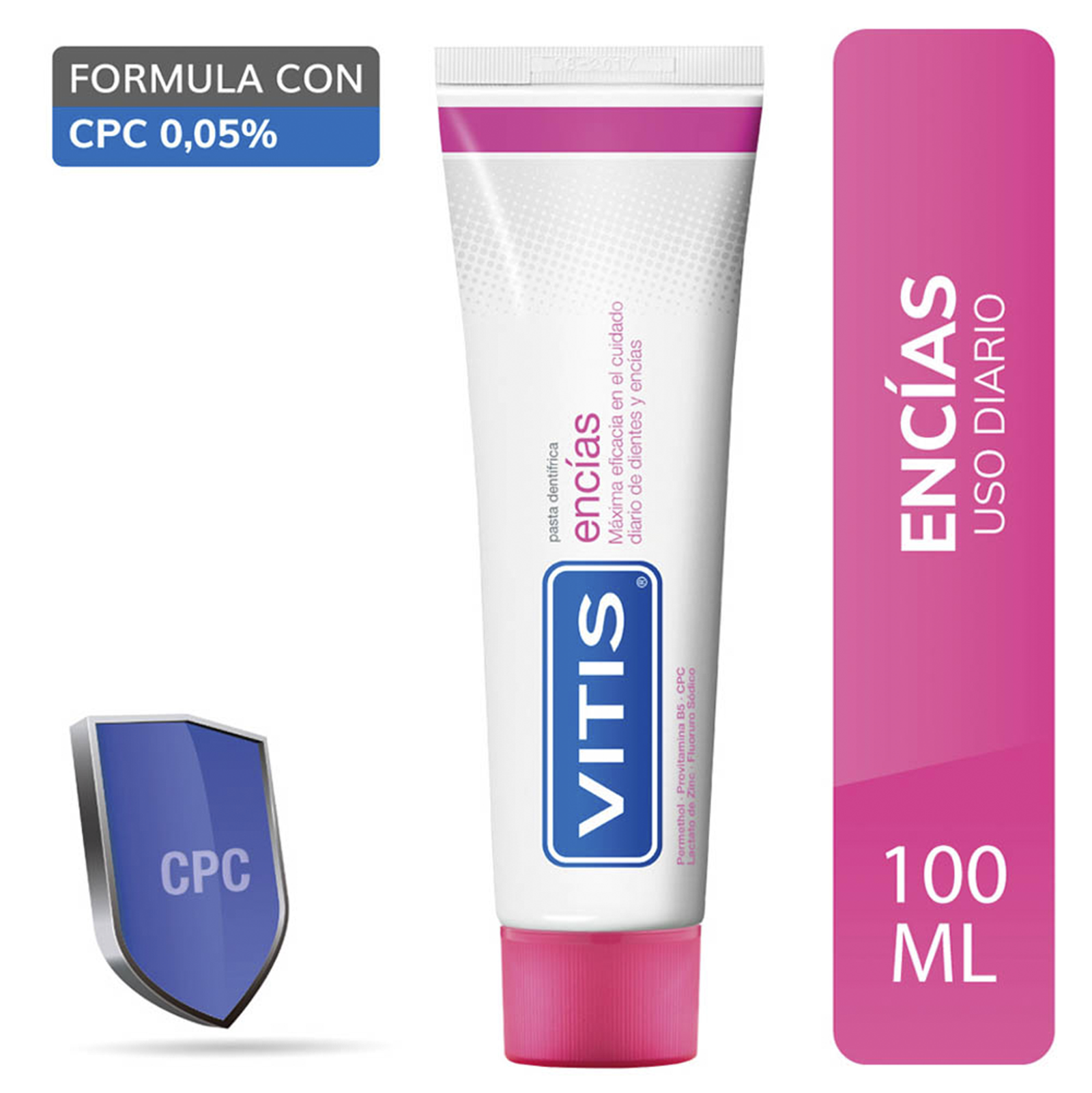 VITIS ENCIAS PASTA DENTAL TUBO X 100G  VITIS
