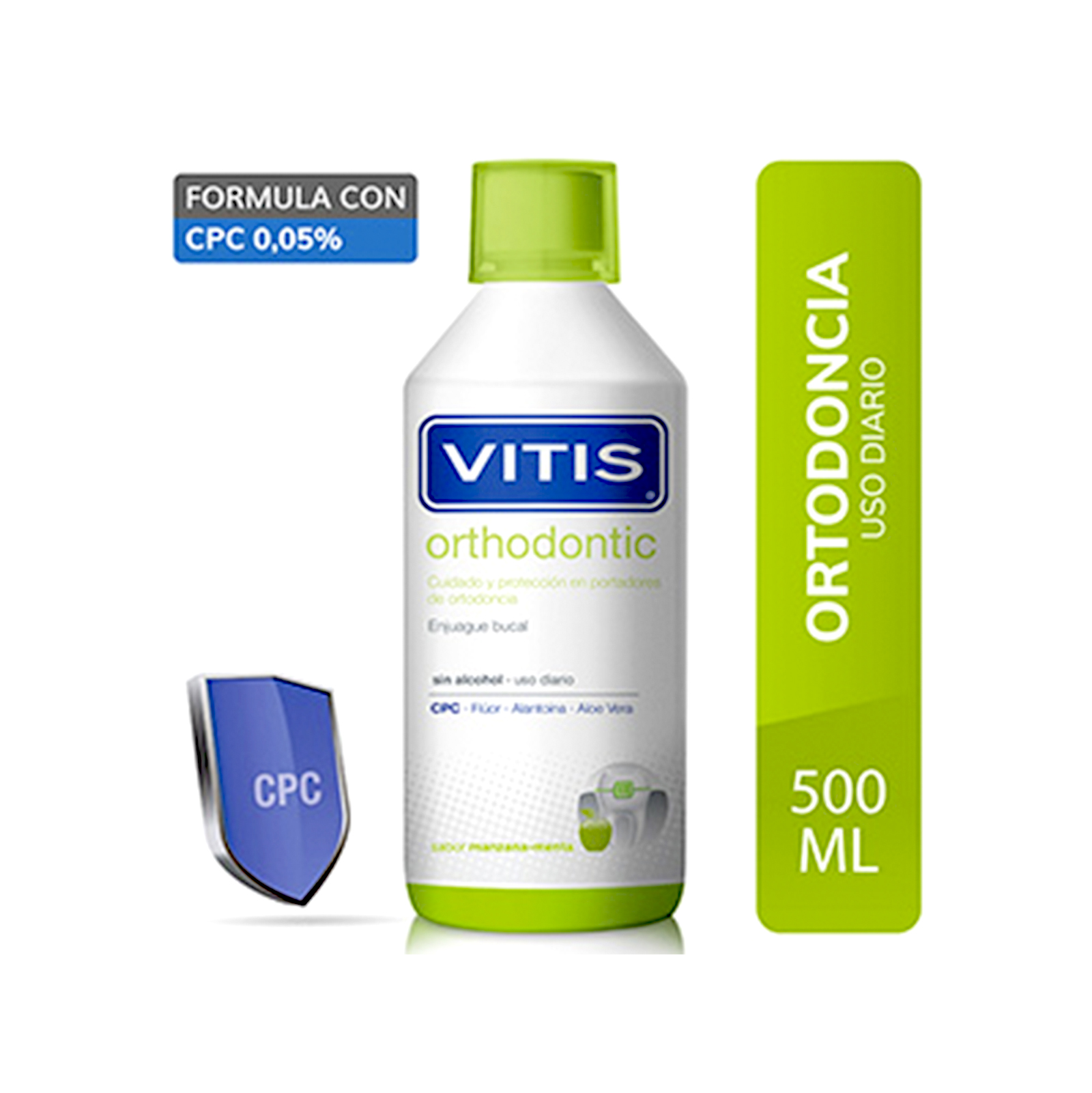 VITIS ORTHODONTIC ENJUAJE BUCAL FRASCO X 500ML  VITIS